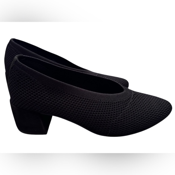 Eileen Fisher Black Gabby Stretch Knit Pump Heel Shoe Sz 6.5 - Picture 5 of 10